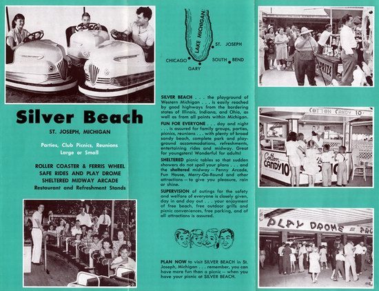 Silver Beach Amusement Park - Brochure Cover (newer photo)